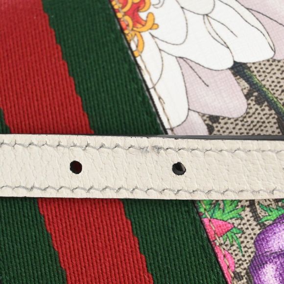 Gucci Gg Pattern Ophidia Flora Shoulder #81748G10B - Picture 9 of 15